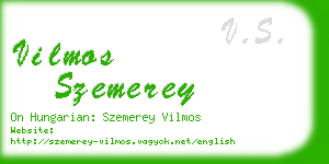 vilmos szemerey business card